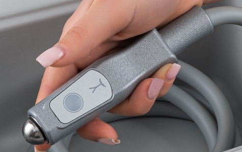 Duschkopf Linaus Syren Aqua Plus Warmy, hydromolekulares Duschsystem