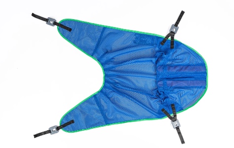 Form Standardgurt Polyester Netz Blau Clipaufnahme