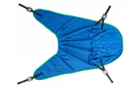 Form Standardgurt Polyester Blau Clipaufnahme