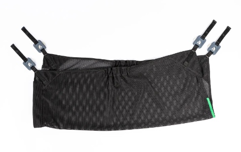 Gurtform gefaltet Ganztagesgurt Polyester Netz Schwarz Clipaufnahme