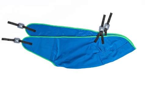 Form Standardgurt Polyester Blau Clipaufnahme