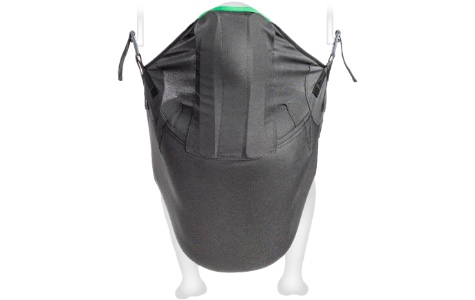 Rückansicht Vipgurt Polyester Schwarz Clipaufnahme