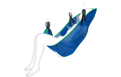 Standardgurt Polyester Netz Blau Clipaufnahme