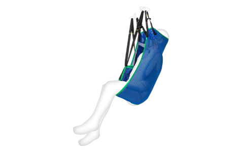 Standardgurt ohne Streben Polyester Netz Blau Schlaufenaufnahme