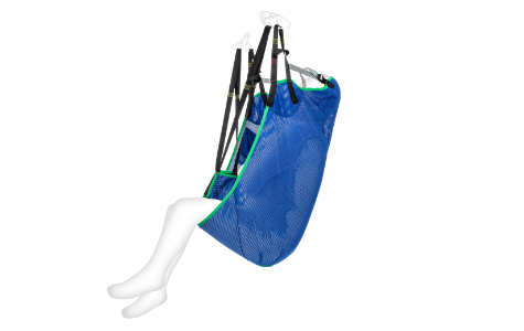 Komfortgurt ohne Streben Polyester Netz Blau Schlaufenaufnahme