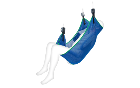 Standardgurt ohne Streben Polyester Netz Blau Clipaufnahme