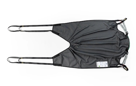 Draufsicht Komfort Aufenthaltsgurt ohne Rückenstützen Polyester Farbe grau mit Schlaufenaufnahme