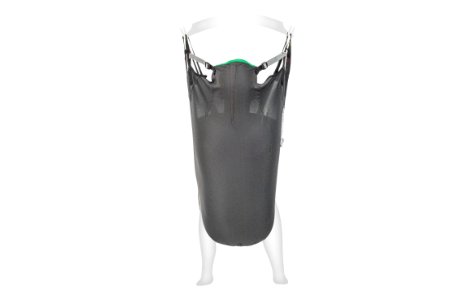 Rückansicht Komfort Aufenthaltsgurt ohne Rückenstützen Polyester Farbe grau mit Schlaufenaufnahme