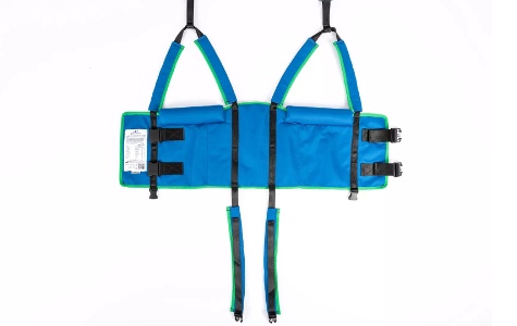 Draufsicht Aussen Gehweste aus Polyester Farbe blau