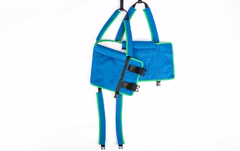 Gefaltet Gehweste aus Polyester Farbe blau