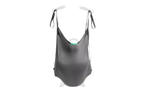 Rückansicht Longseat in Situ Gurt aus Bambus Schwarz mit Schlaufen