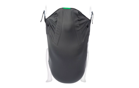 Rückansicht Seamless in Situ Gurt aus Bambus Schwarz mit Schlaufen