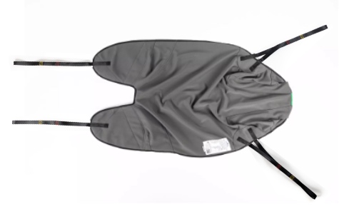 Draufsicht Aussen Seamless In Situ Gurt aus Bambus schwarz mit Schlaufenaufnahme