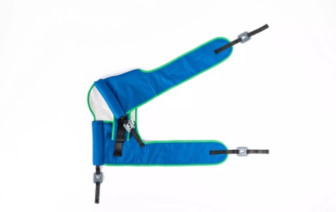 Gefaltet Toilettengurt aus Polyester Farbe blau mit Clipaufnahme