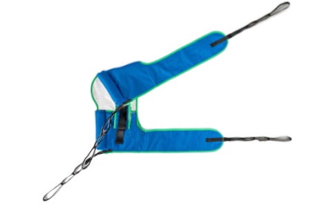 Gefaltet Toilettengurt aus Polyester Farbe blau mit Schlaufenaufnahme