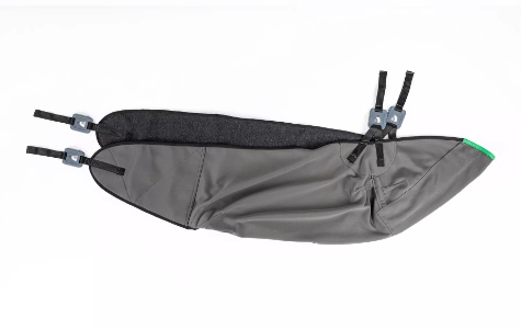 Gefaltet VIP In Situ Hebegurt aus Bambus Schwarz mit Clipaufnahme