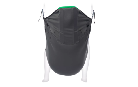 Rückansicht VIP In Situ Hebegurt aus Bambus Schwarz mit Clipaufnahme