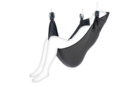 VIP In Situ Hebegurt aus Bambus Schwarz mit Clipaufnahme